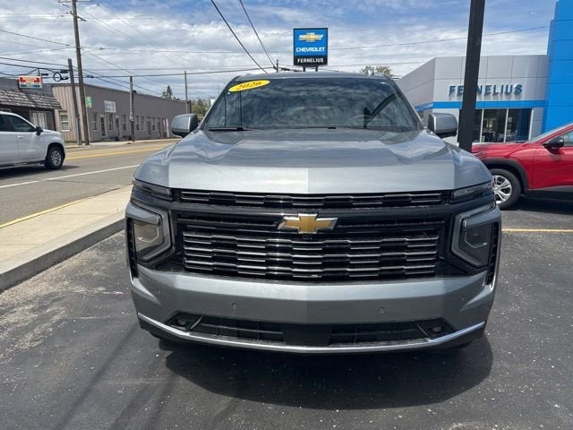2026 Chevrolet Suburban High Country in Sterling Gray Metallic — front three-quarter view